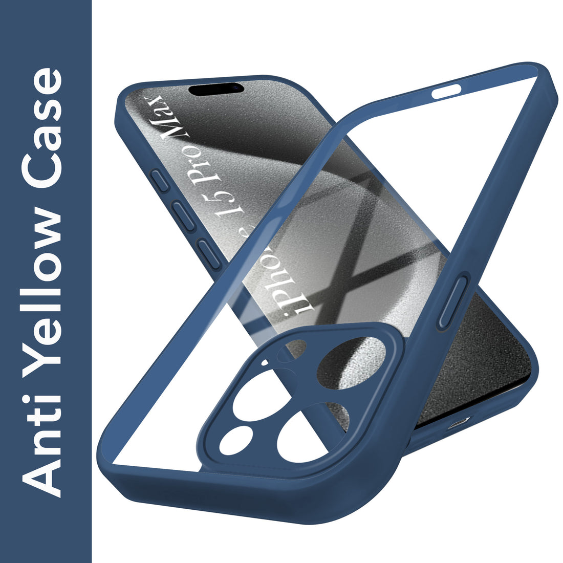 For Apple iPhone 15 Pro Max Back Cover Case Ultra-Hybrid (Lifetime Anti Yellow | Anti Scratch | Crystal Clear Shockproof)