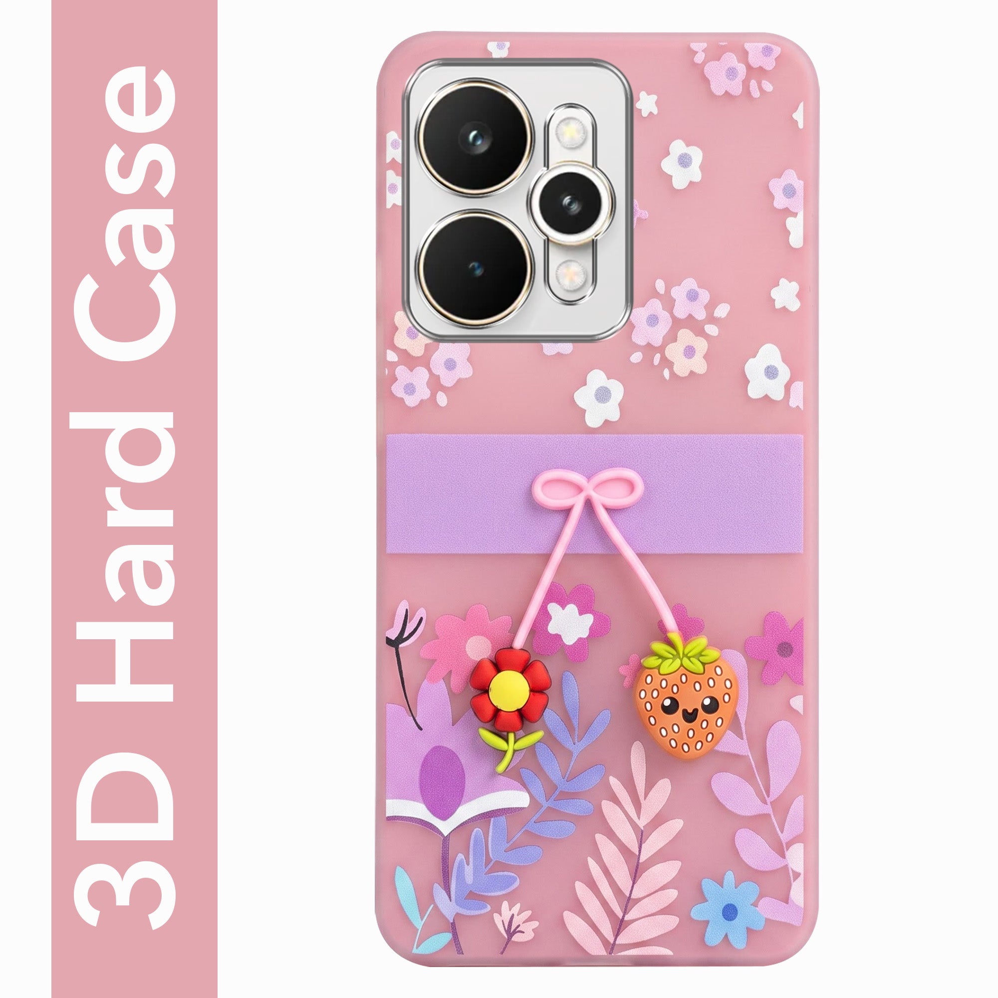 For Realme 15 Back Cover Case (3D Cute Cartoons | Hard Back Side Soft | Matte Premium Finish | HD Printing)