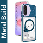 For Samsung Galaxy A37 5G Metallic Back Cover Case (Metallic Camera Protection & Buttons | Translucent Milky Shade | Hard Polycarbonate)