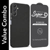 For Samsung Galaxy M35 5G Combo with Back Cover and 9H Tempered Glass (Liquid Silicone | Camera Protection | Oleophobic Coating Screen Glass)