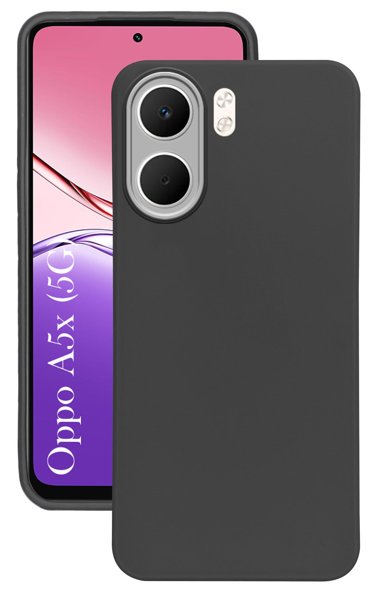 For Oppo A5X Back Cover Case ( Dual Color Matte Finish | Full Camera Protection | Sleek and Professional)