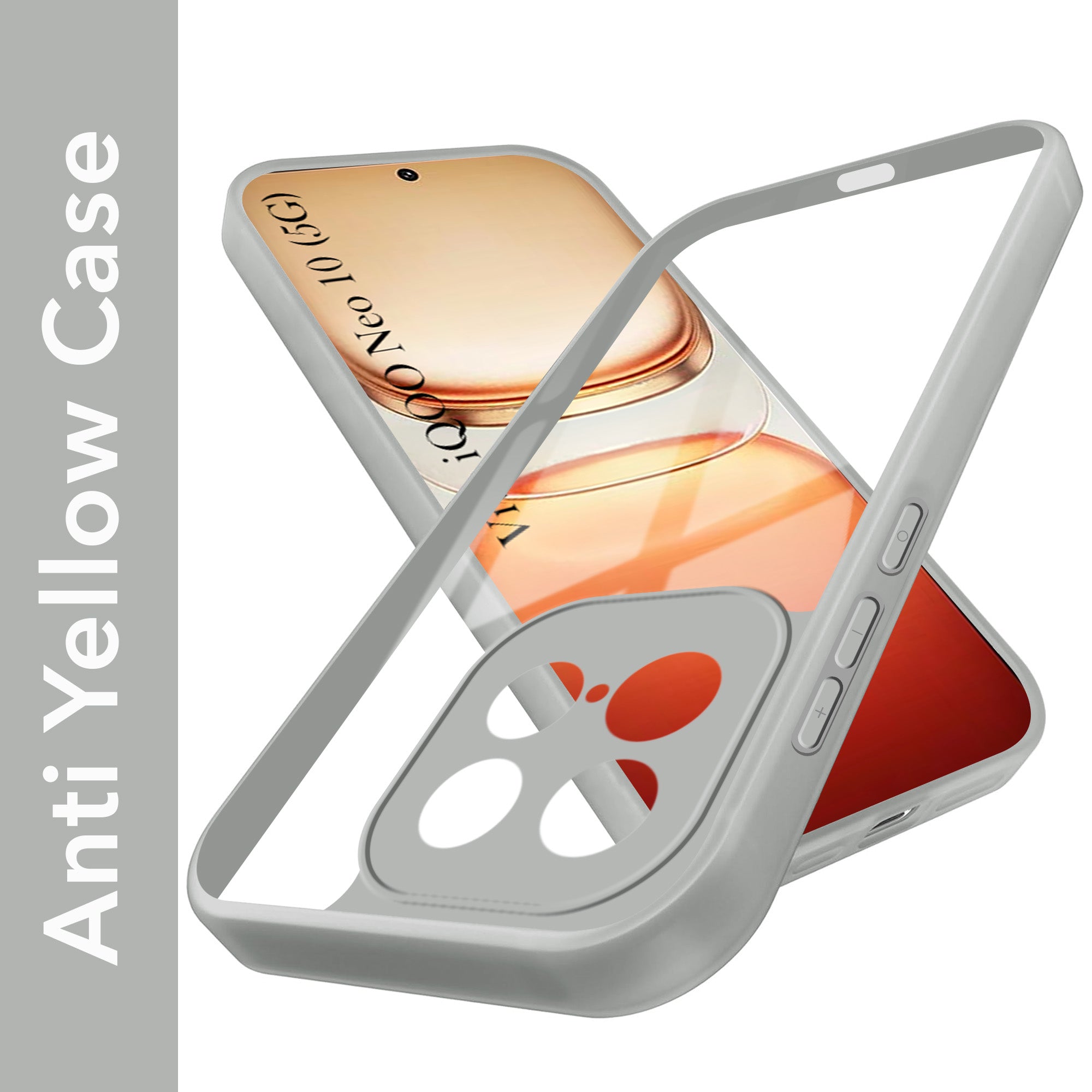 For Vivo iQOO Neo 10 Back Cover Case Ultra-Hybrid (Lifetime Anti Yellow | Anti Scratch | Crystal Clear Shockproof)