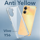For Vivo Y56 5G Back Cover Case (Hard Anti Yellow Clear Case | Drop & Camera Protection | Shockproof Polycarbonate)