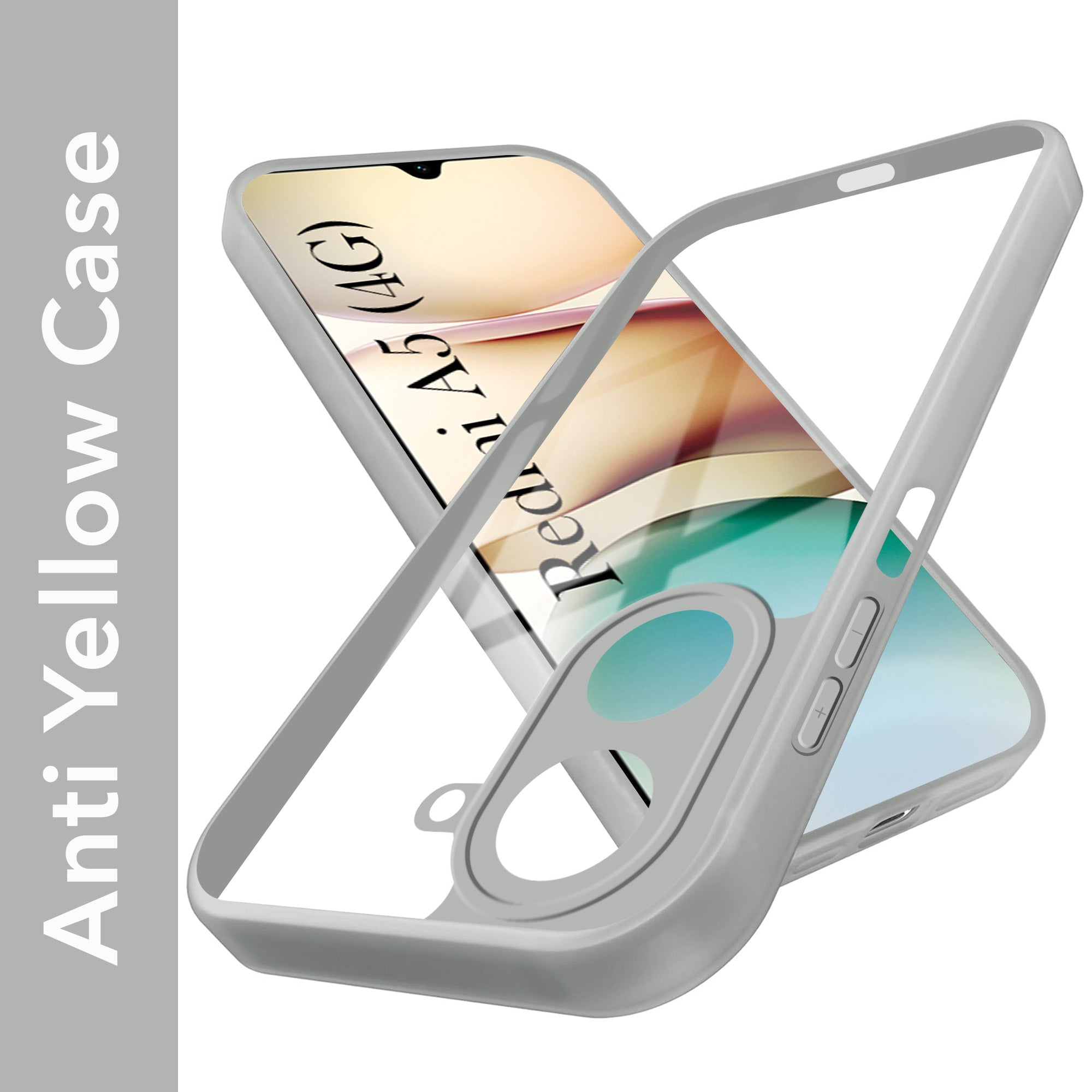 For Redmi A5 4G Back Cover Case Ultra-Hybrid (Lifetime Anti Yellow | Anti Scratch | Crystal Clear Shockproof)