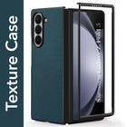 For Samsung Galaxy Z Fold 5 Premium Cover Case (Geometric Textured Hard PC | Soft Cloth Lining & Slim Shockproof Protection)