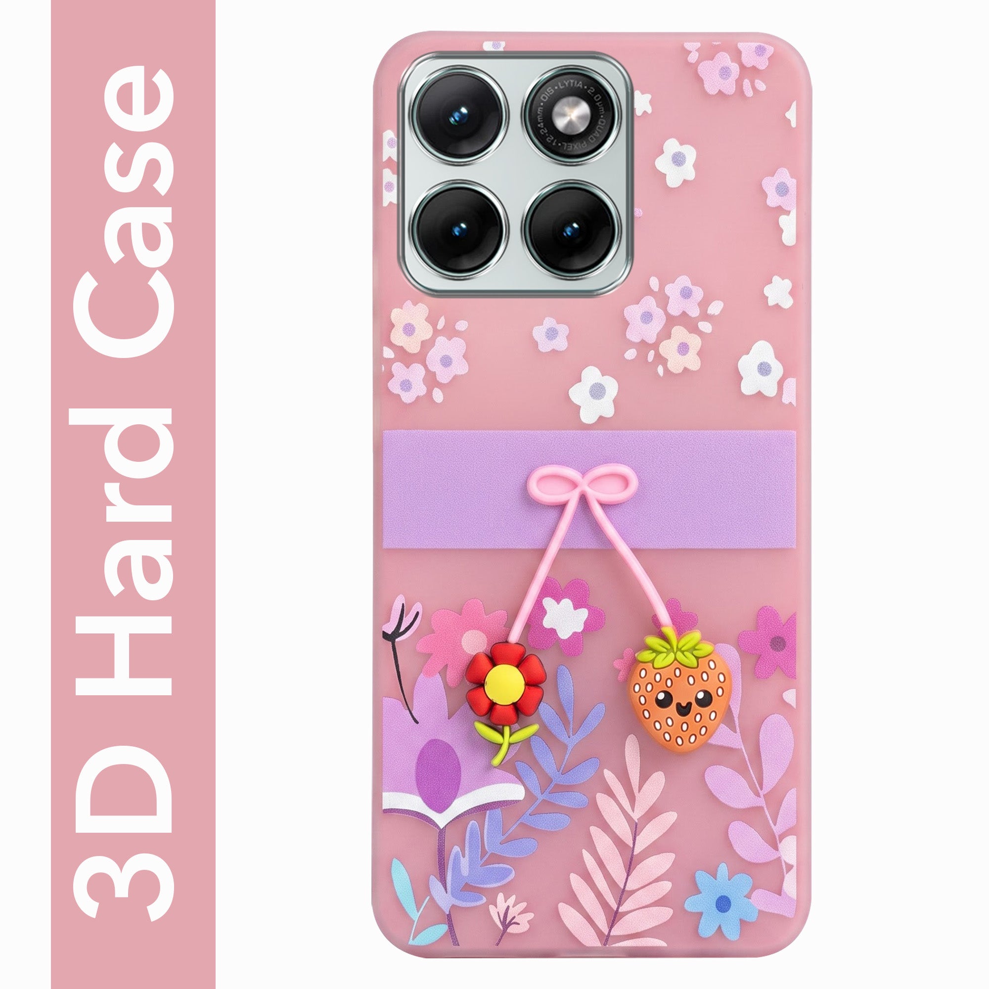 For Motorola Moto Edge 70 Fusion Back Cover Case (3D Cute Cartoons | Hard Back Side Soft | Matte Premium Finish | HD Printing)