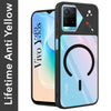 For Vivo Y33s Back Cover Case Lifetime Anti-Yellow Clear (Camera Protection | Side Grip | Wireless MagSafe Compatible)