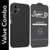 For Samsung Galaxy A07 5G | F70e 5G Combo with Back Cover and 9H Tempered Glass (Liquid Silicone | Camera Protection | Oleophobic Coating Screen Glass)