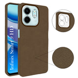 For Infinix Smart 9 HD Back Cover Case (Glass Like Camera Protection | Leather Feel | Minimalist Professional Grip)