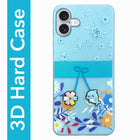 For Apple iPhone 16 Plus Back Cover Case (3D Cute Cartoons | Hard Back Side Soft | Matte Premium Finish | HD Printing)