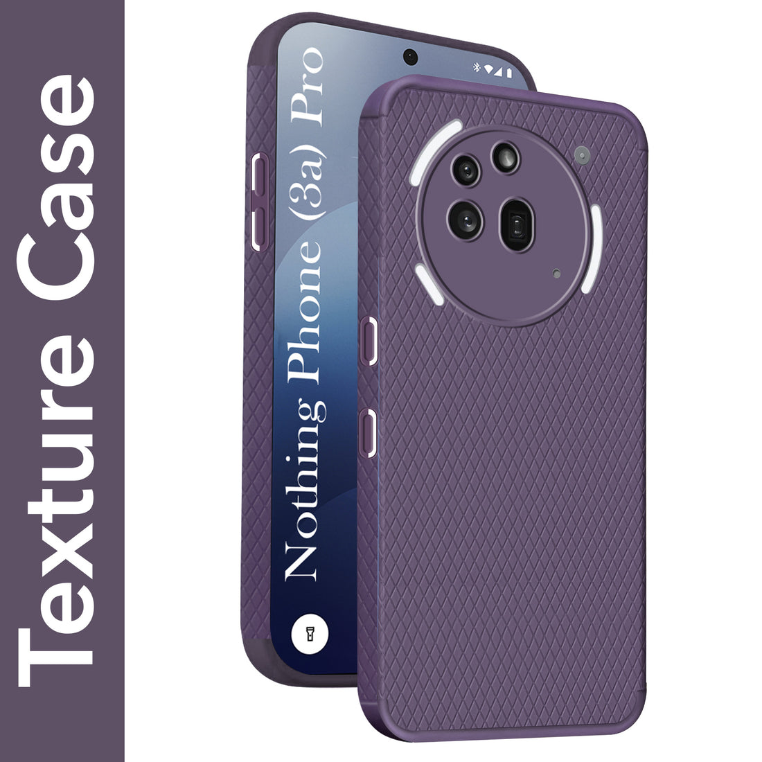 For Nothing Phone 3A Pro 5G Back Cover Case (Liquid Silicone | Side Grip | Camera Protection)