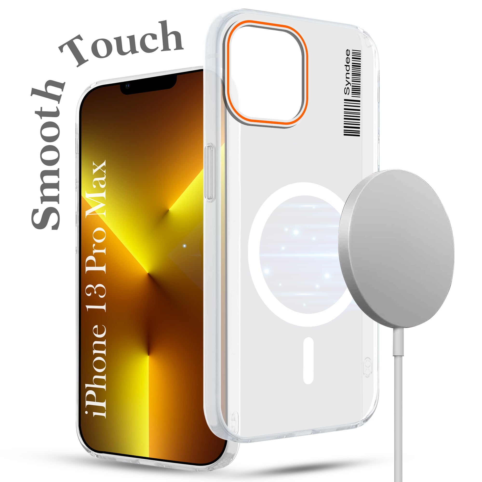 For Apple iPhone 13 Pro Max Back Cover Case  (Soft Touch | Camera Bump Protection | MagSafe Compatible | Matte Finish)