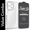 For  Realme 15 Pro Combo with Back Cover and 9H Tempered Glass (Lifetime Anti-Yellow | Sleek Hard Crystal | Oleophobic Coating Screen Glass)
