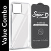 For Apple iPhone 13 Pro Max Combo with Back Cover and 9H Tempered Glass (Lifetime Anti-Yellow | Sleek Hard Crystal | Oleophobic Coating Screen Glass)