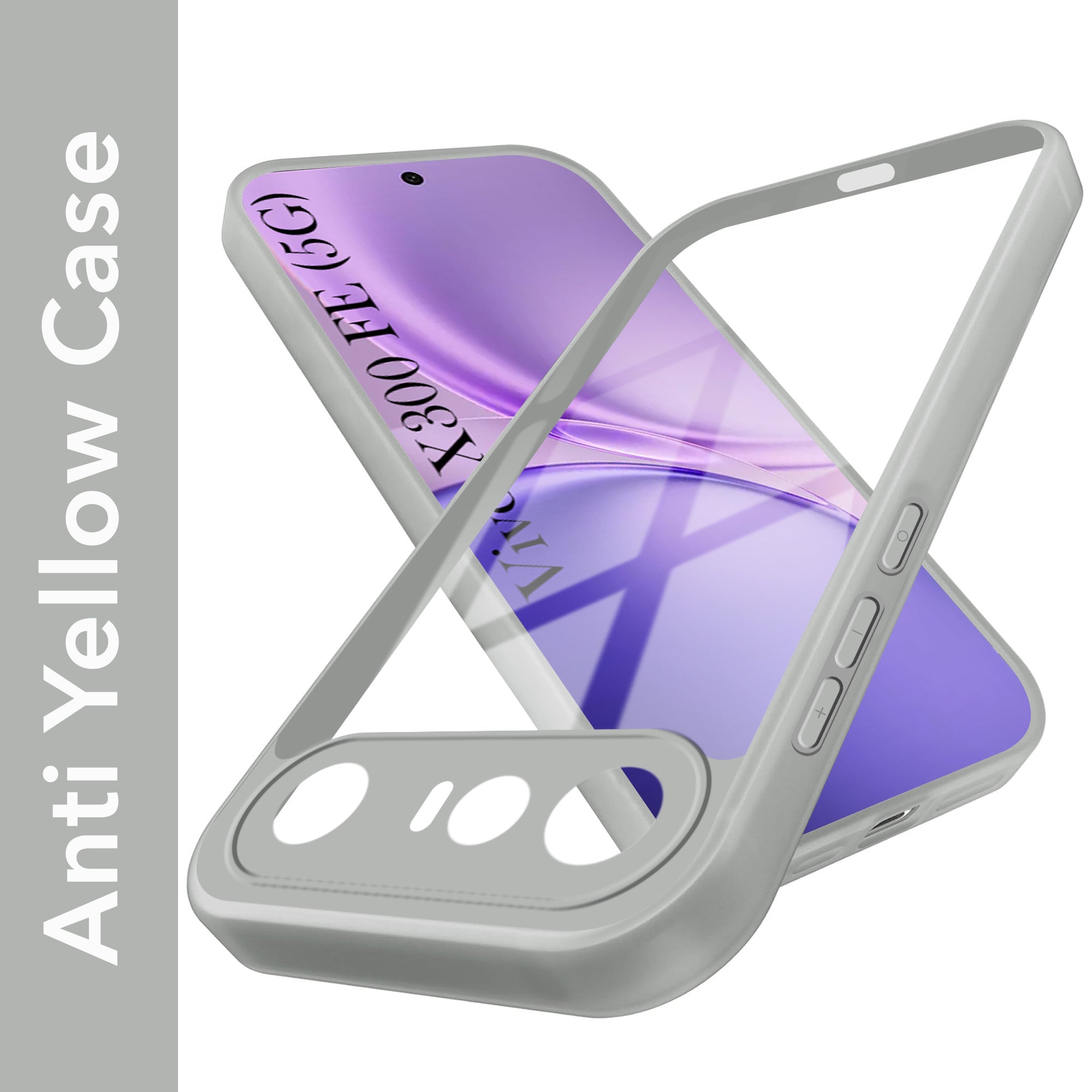 For Vivo X300 FE Back Cover Case Ultra-Hybrid (Lifetime Anti Yellow | Anti Scratch | Crystal Clear Shockproof)