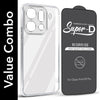 For Oppo Find X9 Pro Combo with Back Cover and 9H Tempered Glass (Lifetime Anti-Yellow | Sleek Hard Crystal | Oleophobic Coating Screen Glass)