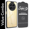 For Realme Narzo N65 5G Combo with Back Cover and 9H Tempered Glass (Lifetime Anti-Yellow | Crystal Clear Shockproof | Oleophobic Coating Screen Glass)