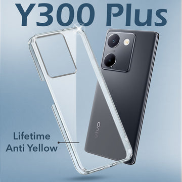 For Vivo Y300 Plus Back Cover Case (Hard Anti Yellow Clear Case | Drop & Camera Protection | Shockproof Polycarbonate)