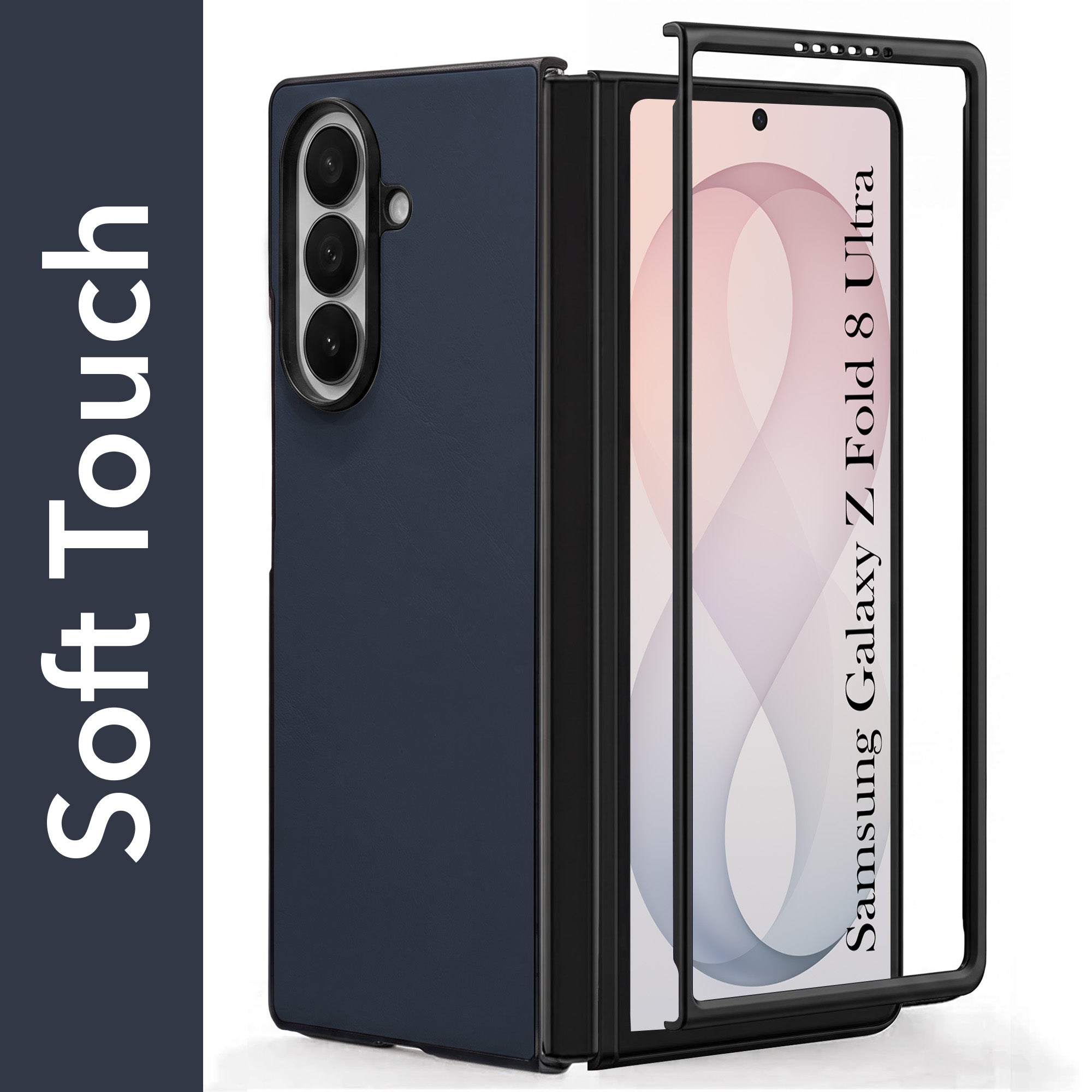 For Samsung Galaxy Z Fold 8 Ultra Premium Cover Case (Soft Leater Touch | Interior Protective Cloth | Slim 360* Protection)