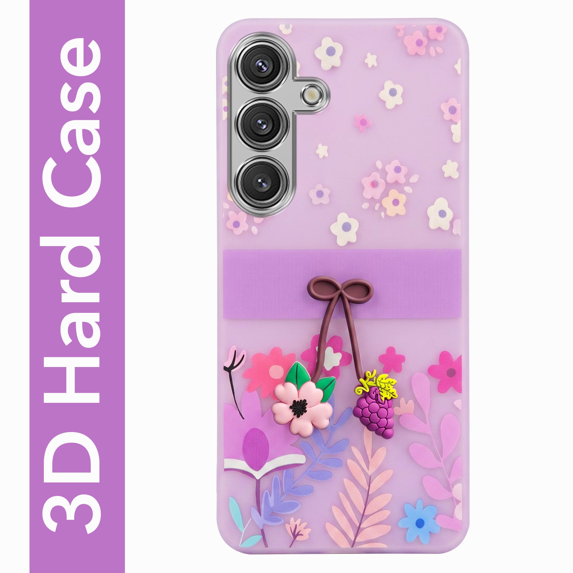 For Samsung Galaxy S24 Back Cover Case (3D Cute Cartoons | Hard Back Side Soft | Matte Premium Finish | HD Printing) (Copy)