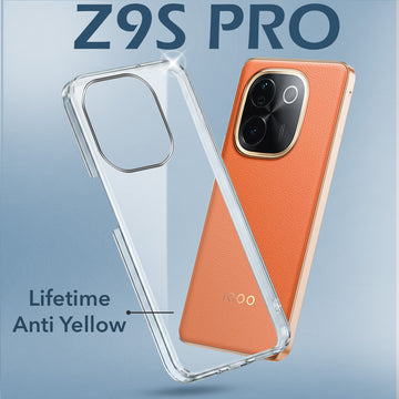 For Vivo iQOO Z9s Pro Back Cover (Hard Anti Yellow Clear Case | Drop & Camera Protection | Shockproof Polycarbonate)