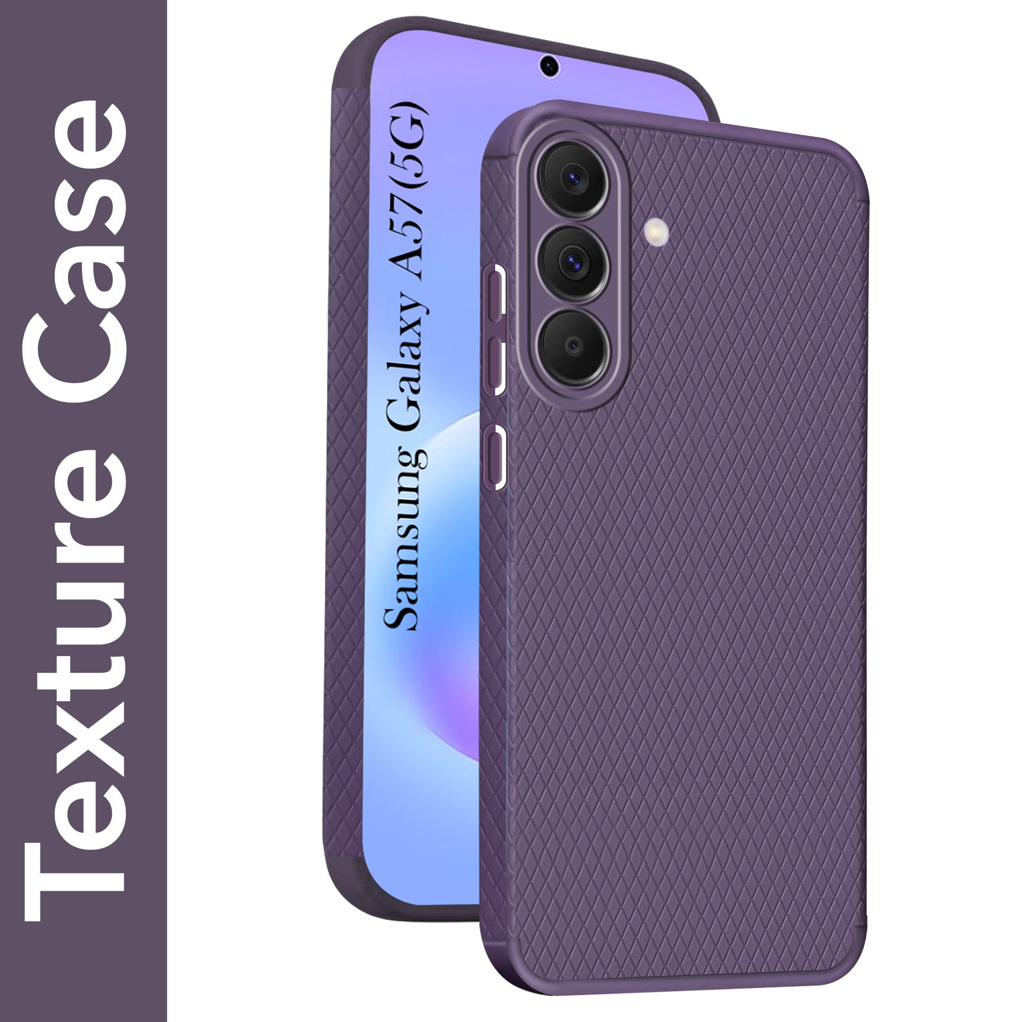 For Samsung Galaxy A57 5G Back Cover Case Liquid Silicone (Camera Protection | Side Grip Texture | Soft and Flexible)