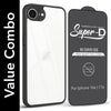 For Apple iPhone 16e | iPhone 17e Combo with Back Cover and 9H Tempered Glass (Lifetime Anti-Yellow | Crystal Clear Shockproof | Oleophobic Coating Screen Glass)