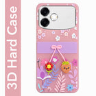 For Oppo F33 Pro 5G Back Cover Case (3D Cute Cartoons | Hard Back Side Soft | Matte Premium Finish | HD Printing)