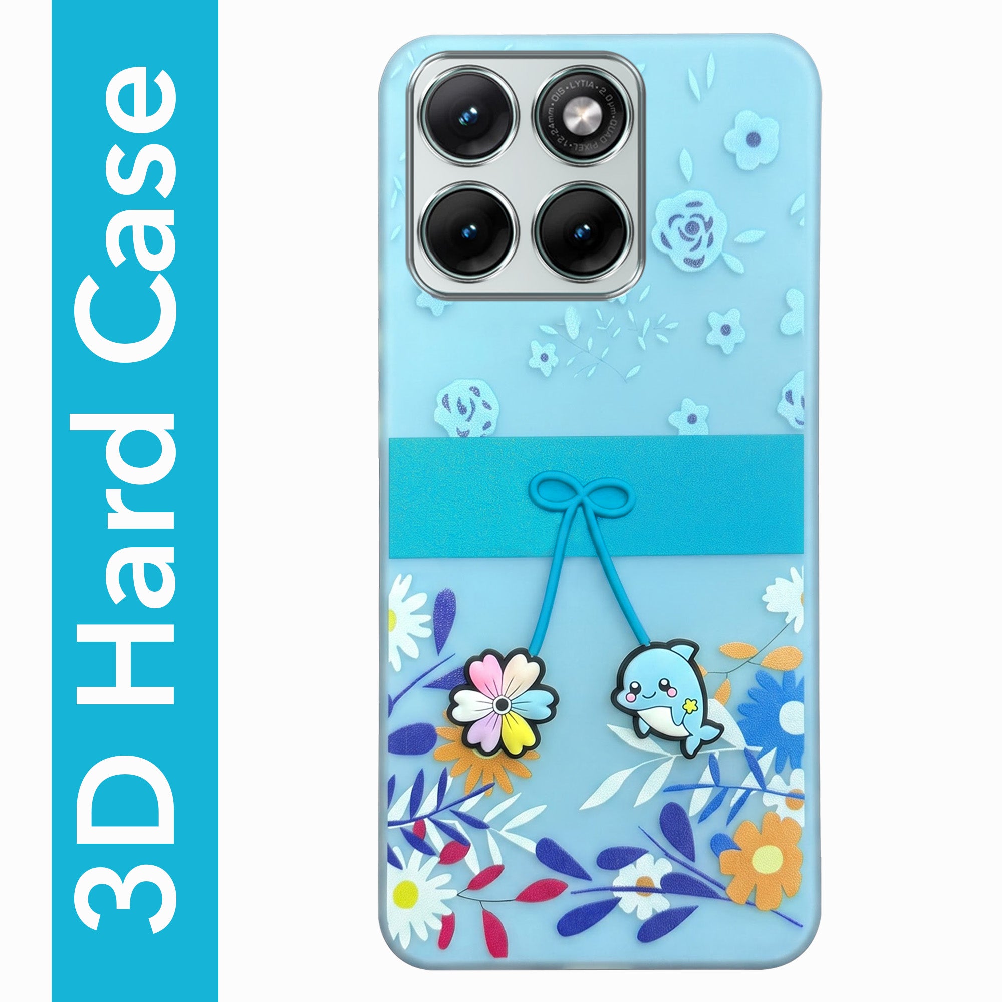 For Motorola Moto Edge 70 Fusion Back Cover Case (3D Cute Cartoons | Hard Back Side Soft | Matte Premium Finish | HD Printing)