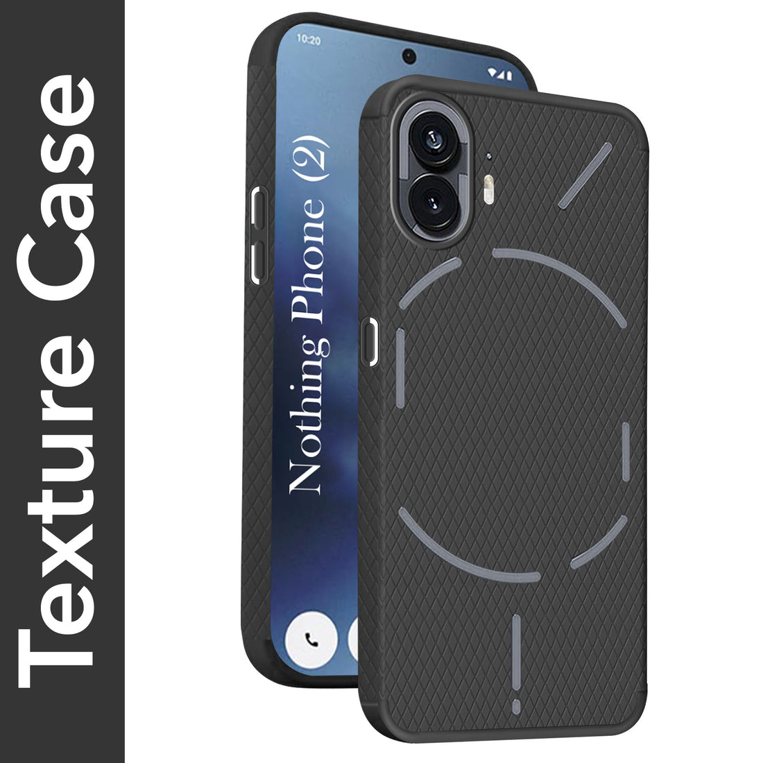 For Nothing Phone 2 Back Cover Case (Liquid Silicone | Side Grip | Camera Protection)