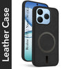 For Realme 15T | Realme Narzo 90 Back Cover Case Leather Finish (MagSafe Compatible Wireless Charging | Soft Touch | Camera Bump Protection)