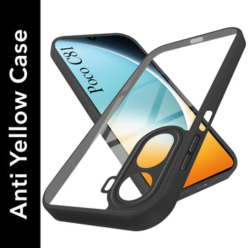 For Poco C81 5G Back Cover Case Ultra-Hybrid (Lifetime Anti Yellow | Anti Scratch | Crystal Clear Shockproof)