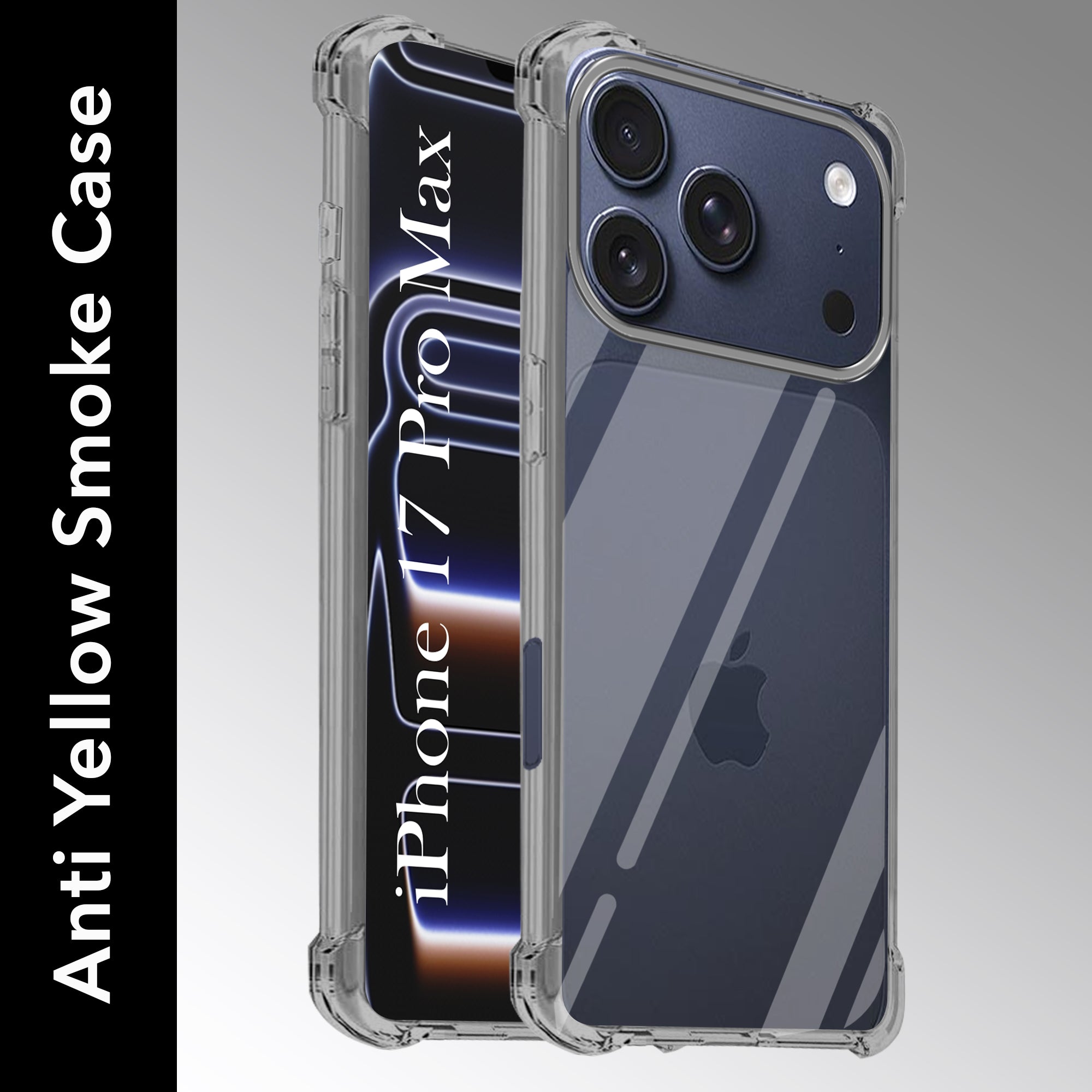 For Apple iPhone 17 Pro Max Back Cover (Anti Yellow Case | Drop & Camera Protection | Hard Polycarbonate)