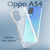 For Oppo A54 Back Cover Case Lifetime Anti-Yellow Clear (Sleek Hard Crystal | Shockproof and Camera Protection)