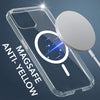 For Apple iPhone 11 Pro Max Back Cover Case Lifetime Anti-Yellow MagSafe Compatible Clear (Sleek Hard Crystal | Shockproof and Camera Protection)