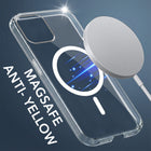 For Apple iPhone 11 Pro Max Back Cover Case Lifetime Anti-Yellow MagSafe Compatible Clear (Sleek Hard Crystal | Shockproof and Camera Protection)