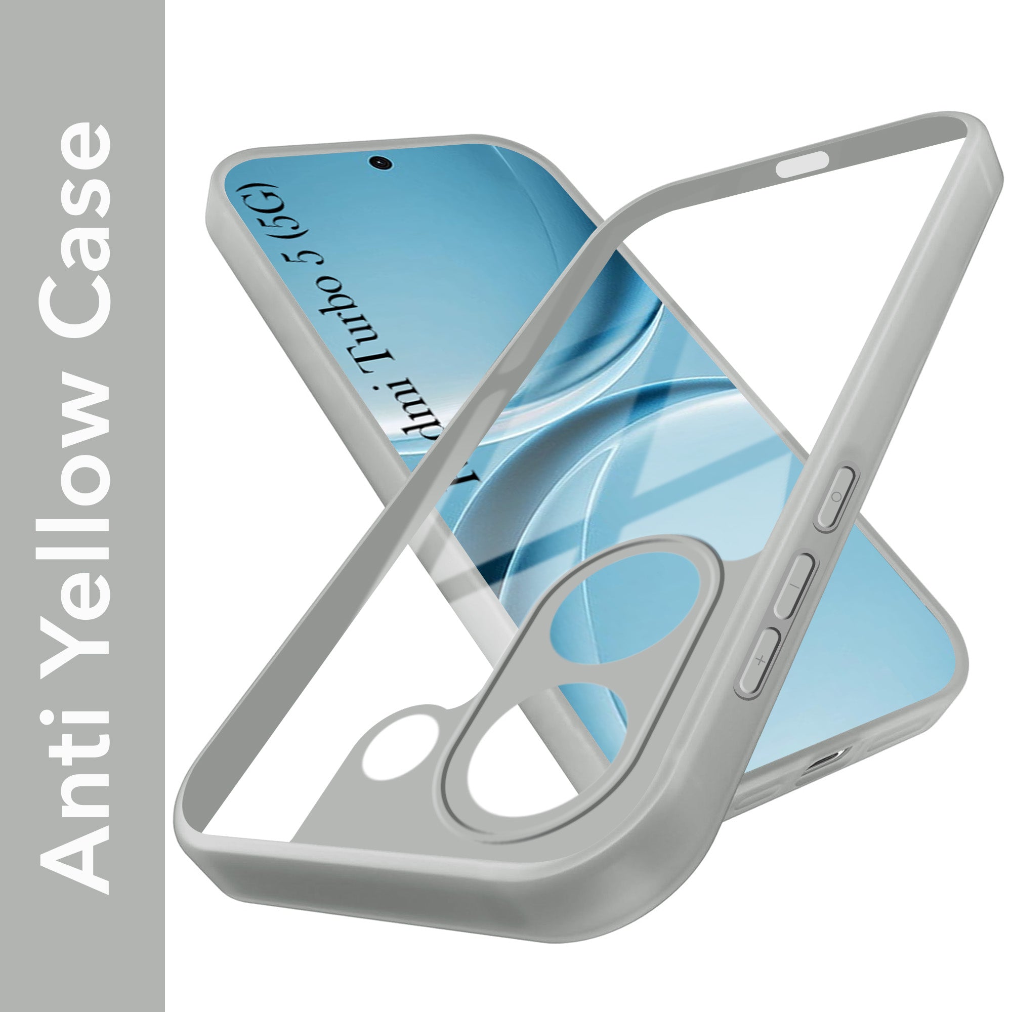 For Redmi Turbo 5 Back Cover Case Ultra-Hybrid (Lifetime Anti Yellow | Anti Scratch | Crystal Clear Shockproof)
