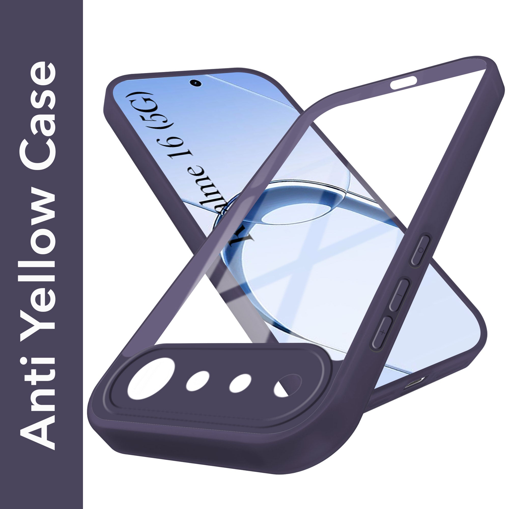 For Realme 16 Back Cover Case Ultra-Hybrid (Lifetime Anti Yellow | Anti Scratch | Crystal Clear Shockproof)