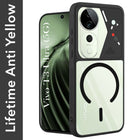 For Vivo T3 Ultra Back Cover Case Lifetime Anti-Yellow Clear (Camera Protection | Side Grip | Wireless MagSafe Compatible)