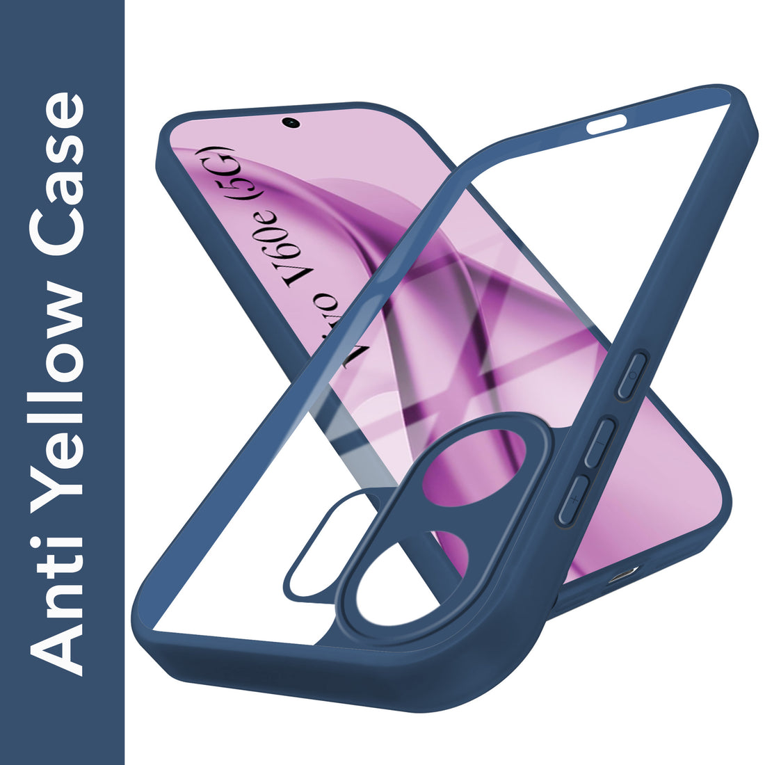 For Vivo V60e Back Cover Case Ultra-Hybrid (Lifetime Anti Yellow | Anti Scratch | Crystal Clear Shockproof)