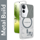 For Vivo Y400 Metallic Back Cover Case (Metallic Camera Protection & Buttons | Translucent Milky Shade | Hard Polycarbonate)