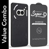 For Nothing Phone 2A 5G Combo (Textured Grip Design | Micro-Fiber Cloth Inside | Oleophobic Coating Screen Glass)