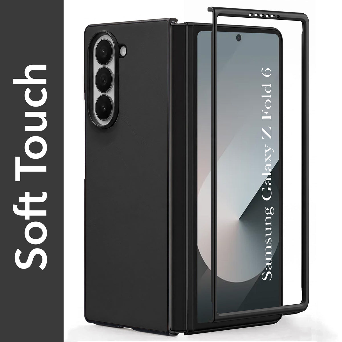 For Samsung Galaxy Z Fold 6 5G Premium Cover Case (Soft Leather Touch | Interior Protective Cloth | Slim 360* Protection)