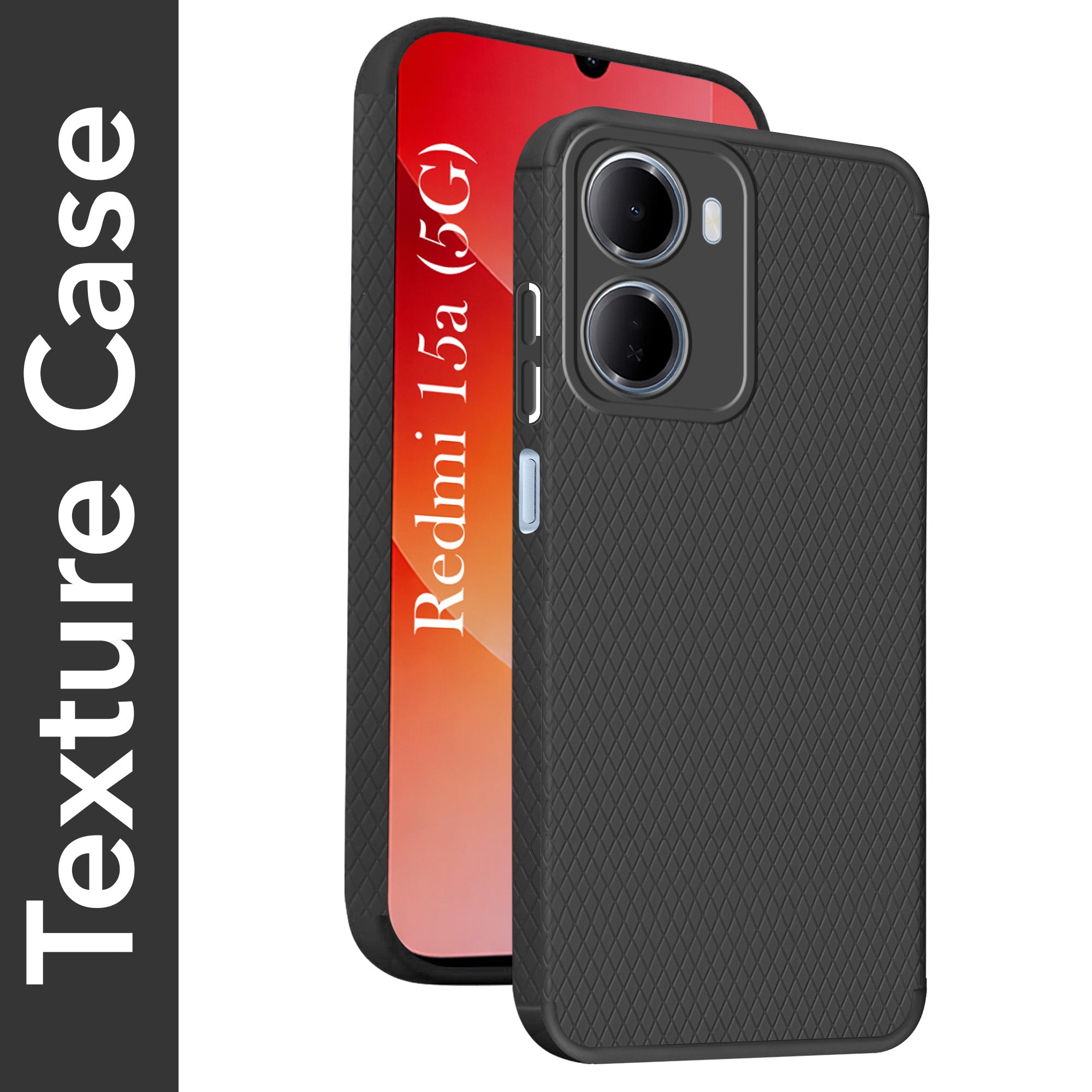 For Redmi 15A 5G Back Cover Case Liquid Silicone (Camera Protection | Side Grip Texture | Soft and Flexible)