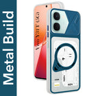 For Vivo Y31T 5G Metallic Back Cover Case (Metallic Camera Protection & Buttons | Translucent Milky Shade | Hard Polycarbonate)