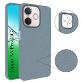 For Oppo A5 Pro Back Cover Case (Glass Like Camera Protection | Leather Feel | Minimalist Professional Grip)