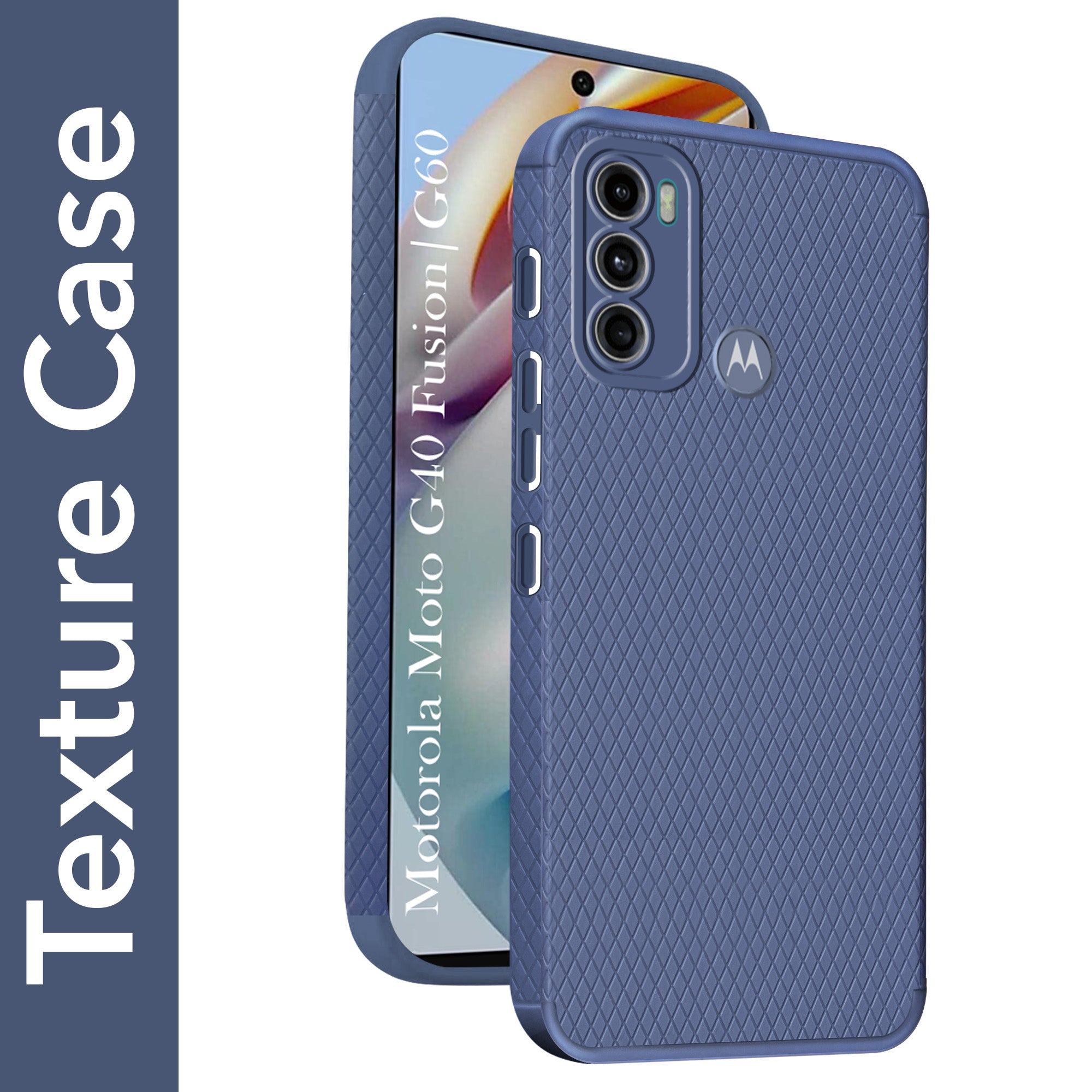 For Motorola Moto G40 Fusion | G60 Back Cover Case (Liquid Silicone | Side Grip | Camera Protection)