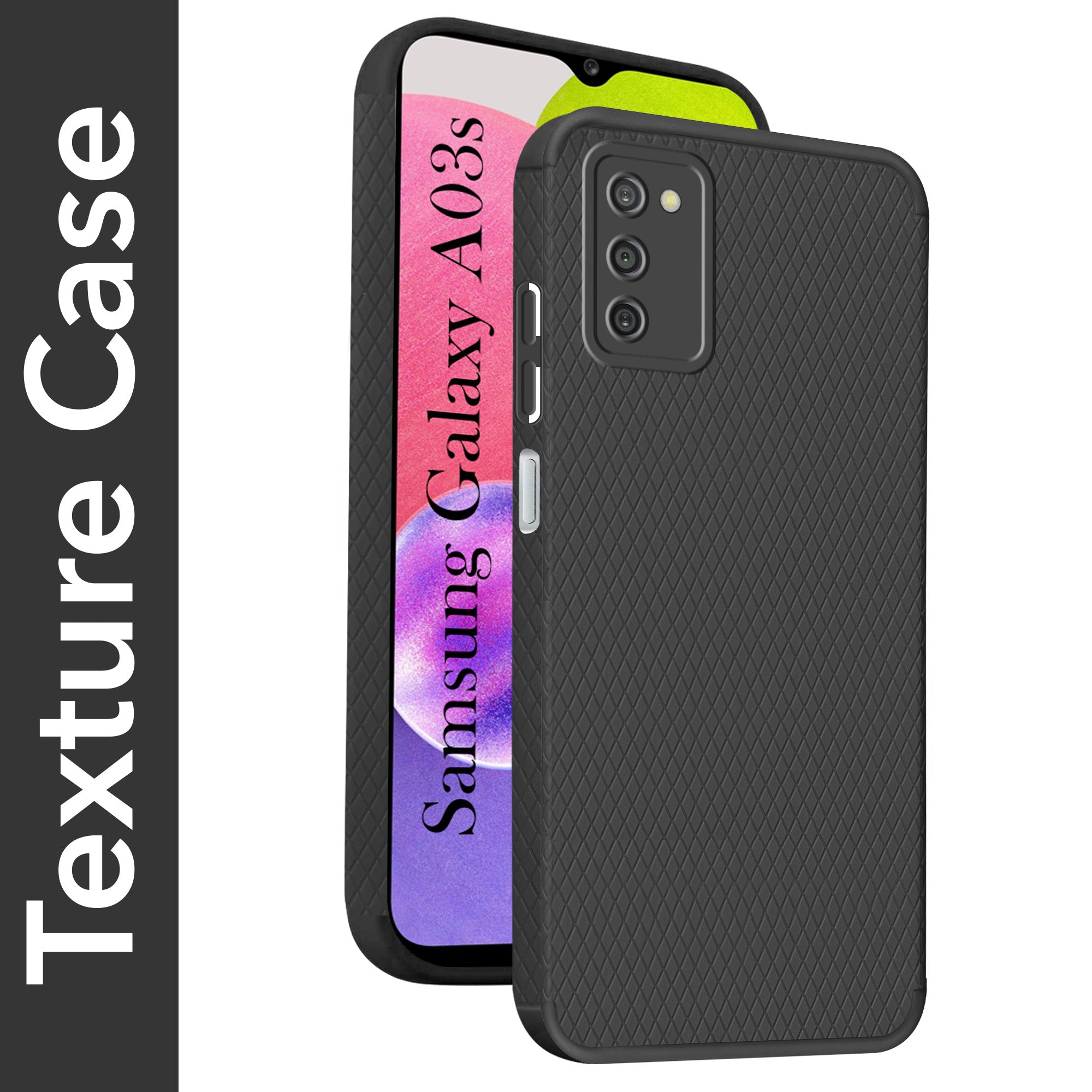 For Samsung Galaxy A03s Back Cover Case Liquid Silicone (Camera Protection | Side Grip Texture | Soft and Flexible) (Copy)