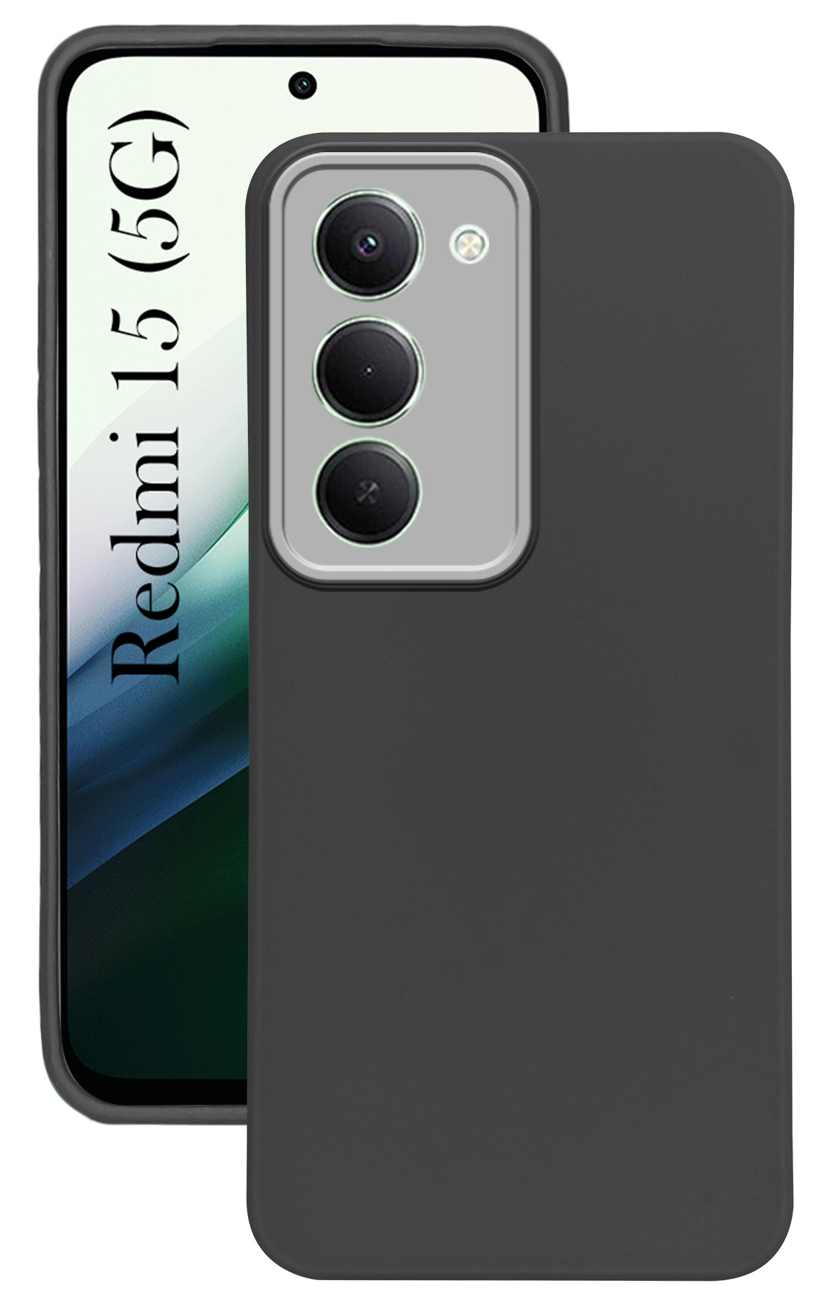 For Redmi 15 Back Cover Case (Dual Color Matte Finish | Full Camera Protection | Sleek and Professional)