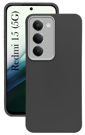 For Redmi 15 Back Cover Case (Dual Color Matte Finish | Full Camera Protection | Sleek and Professional)